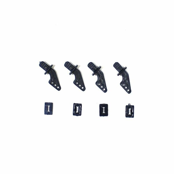 Plastiflex Co Servo Arms, Set of 4 - Tempest 600 Airplane Parts, 4PK RGRA1186